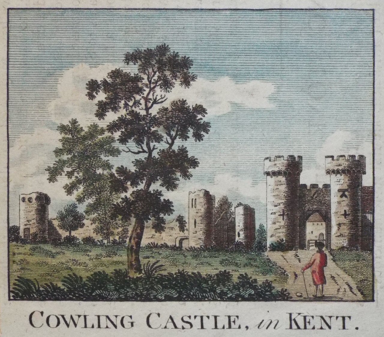 Print - Cowling Castle, in Kent.